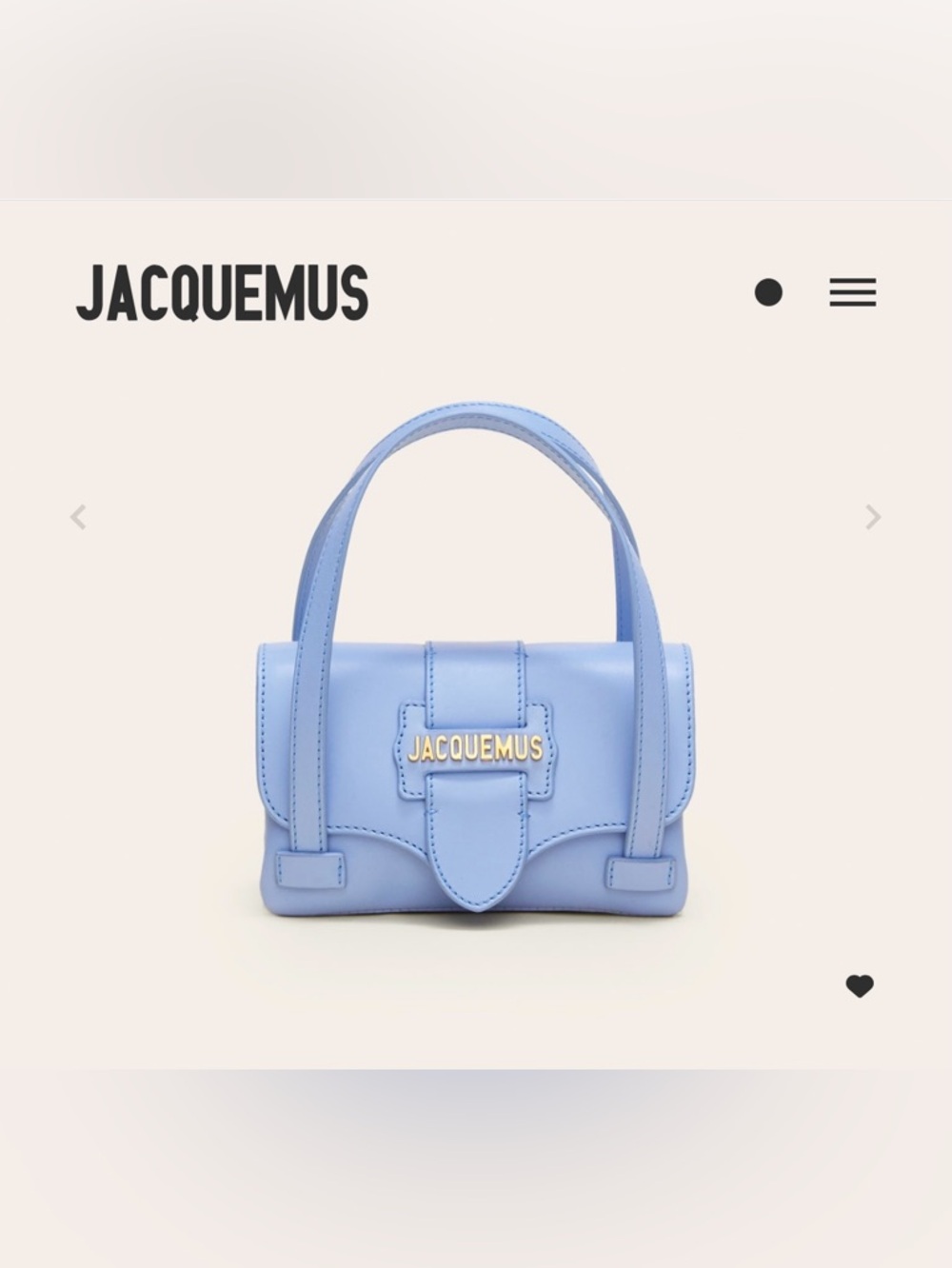 Jacquemus Le sac Minho - Light Blue - Picture 2 of 8